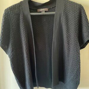 Jessica VTG Black Short Sleeved  Cropped Sweater  - Size 2X